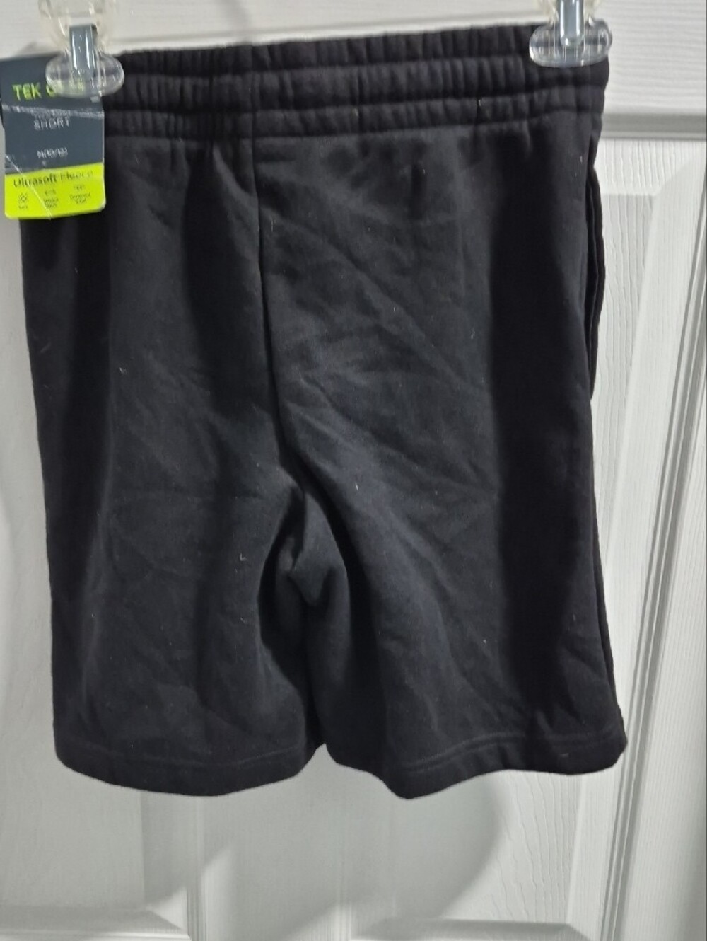 Boy's Black Drawstring Sweat Shorts - Picture 2 of 4